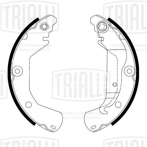 Колодки тормозные для автомобилей Chevrolet Aveo T300 (11-) барабанные 230x41 R15