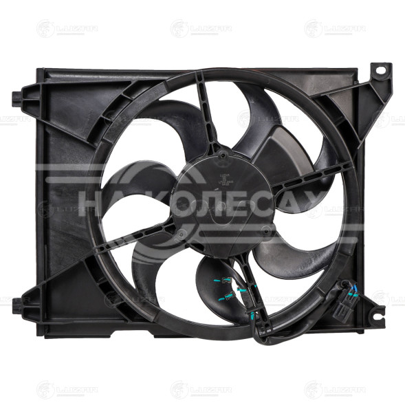 Электровентилятор кондиционера для автомобилей Hyundai Sonata (EF) (98-) (с кожухом) (4-х конт.)