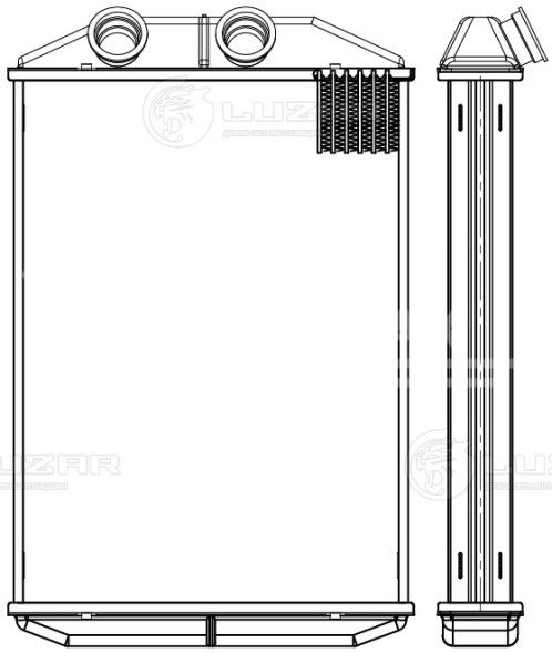 Радиатор отопителя для автомобилей Kangoo II (07-)/Master III (10-)
