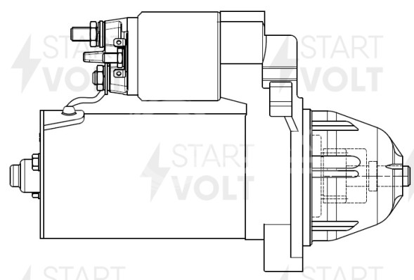 Стартер для автомобилей Mercedes-Benz Sprinter W909 (13-) 2.1CDI 1,7кВт
