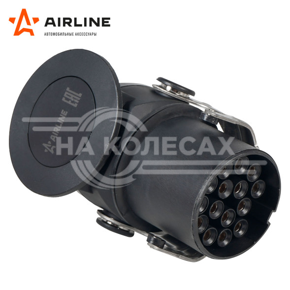 Вилка прицепа/тягача 24В 15 контактов пластик