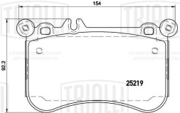 Колодки тормозные дисковые передние для автомобилей Mercedes-Benz E-Class W212 (09-) / S-Class W221 (05-) / CLS-Class W218 (10-)