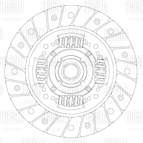 Диск сцепления ведомый для автомобилей Лада X-Ray (15-) 1.6i (дв. 21129, КПП 21809)