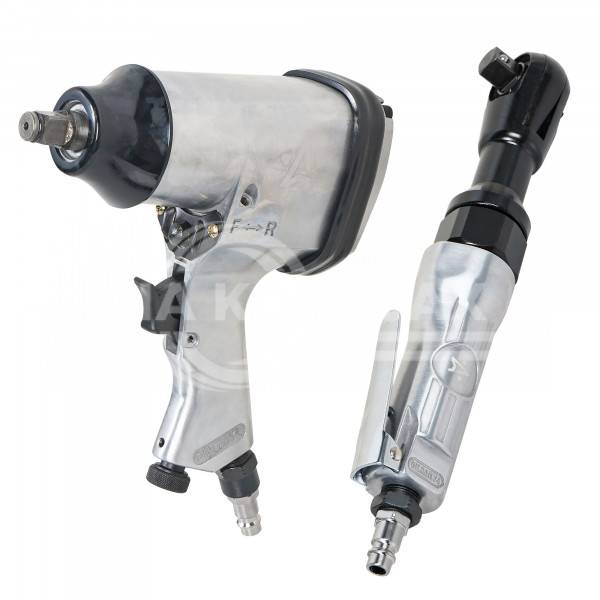 Гайковерт пневматический 1/2&quot;DR 330Нм, трещотка 1/2&quot;DR 61Нм, набор с головками 17 пр. кейс