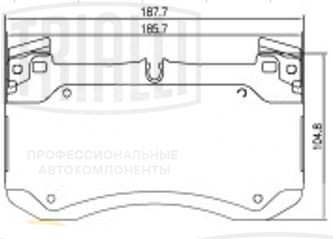 Колодки тормозные дисковые передние для автомобилей Mercedes GLE (V167 / C167) (18-) с тормозной системой Brembo (AMG)