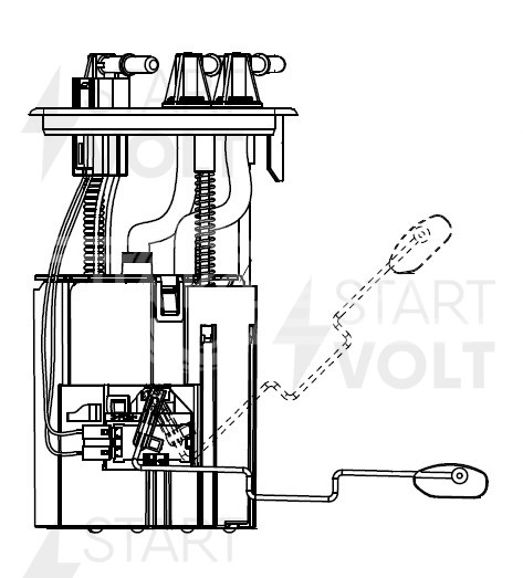 Модуль топливного насоса для автомобилей SsangYong Actyon (10-) 2.0i