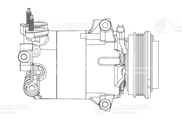 Компрессор кондиционера для автомобилей Kuga II (13-) 2.5i