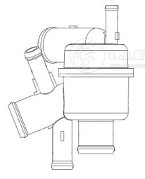 Термостат для а/м Land Rover Discovery III (04-) 2.7D Euro 2/3 (82°C) (c корпусом)