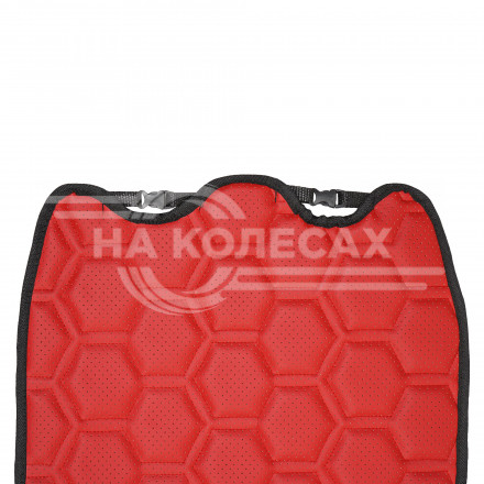 Накидка &quot;Алькантара&quot;, задняя (3 предмета), экокожа с перфорацией, красная
