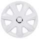 Колпаки колесные 14&quot; &quot;Джой&quot;, белый глянец, хром кольцо, компл. 2 шт.
