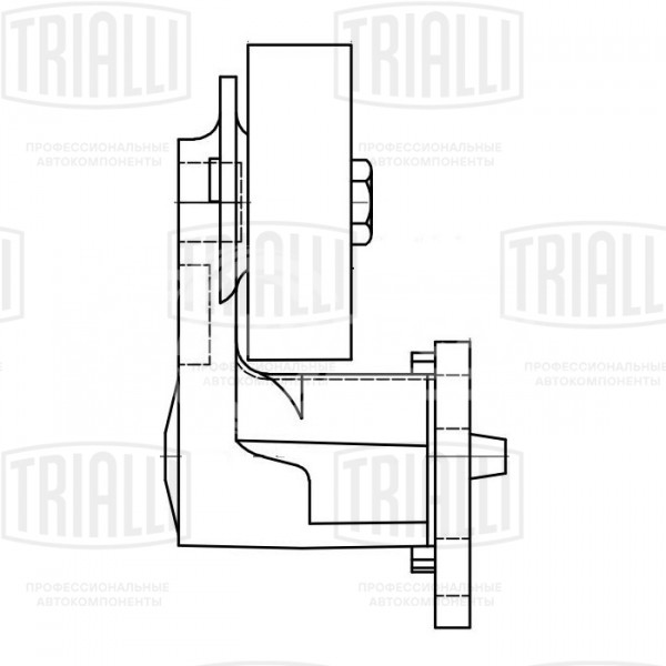 Ролик приводного ремня для автомобилей Chevrolet Tahoe (99-)/Tahoe (06-)/Cadillac Escalade (01-)/Escalade (06-) 4.8i/5.3i/6.0i (с натяжным механизмом) компрессора кондиционера