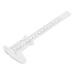 Штангенциркуль нониусный 150мм, шаг 0,05мм пластиковый с глубиномером двухсторонний