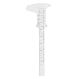 Штангенциркуль нониусный 150мм, шаг 0,05мм пластиковый с глубиномером двухсторонний