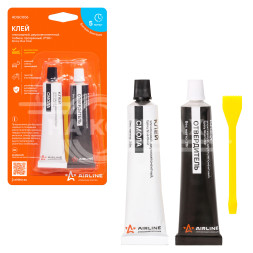 Клей эпоксидный, жидкий двухкомпонентный, тюбики, прозрачный, 2*28 г.