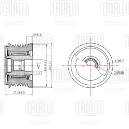 Ролик генератора (обгонная муфта) для автомобиля Ford Transit (06-) 2.2d