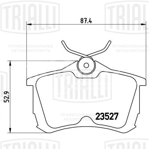 Колодки тормозные для автомобилей Honda Accord (97-) / Accord (02-) дисковые задние для тормозной системы TRW