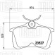 Колодки тормозные для автомобилей Honda Accord (97-) / Accord (02-) дисковые задние для тормозной системы TRW