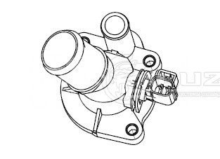 Термостат для автомобилей Ford Mondeo III 1.8i/2.0i (98°С) (с корпусом)