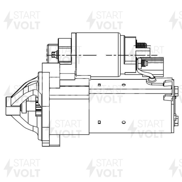Стартер для автомобилей Chery Tiggo 7 PRO (20-) 1.5T/Tiggo 3 (17-) 1.6i 1,4кВт
