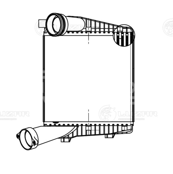 ОНВ (радиатор интеркулера) для автомобилей VW Touareg (02-)/Touareg (10-) 3.0D/4.2D/3.0T левый