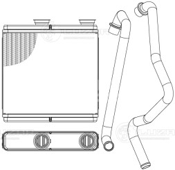 Радиатор отопителя для автомобилей Chevrolet Spark M300 (09-)