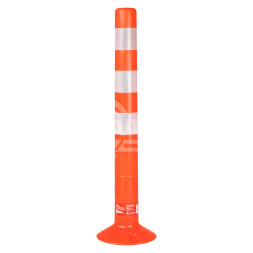 Столбик парковочный мягкий, 3 световозвр. полосы (высота 750мм, диаметр 70мм, анкерный)
