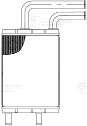 Радиатор отопителя для автомобилей Fora A21 (06-) (4 патрубка)