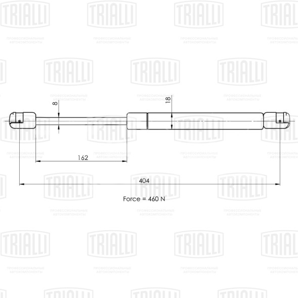 Амортизатор (упор) капота для автомобиля Volkswagen Caddy (04-)