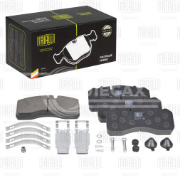 Колодки тормозные дисковые для автомобилей DAF, MAN, Iveco, Mercedes (WVA № 29094) с монтажным комплектом