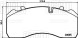 Колодки тормозные дисковые для автомобилей DAF, MAN, Iveco, Mercedes (WVA № 29094) с монтажным комплектом