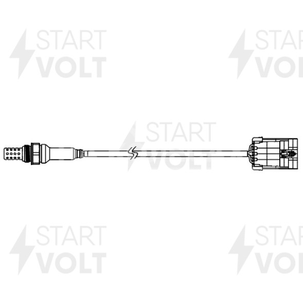 Датчик кислорода для автомобилей Lifan Solano (10-) 1.6i до/после катализатора чёрный разъём