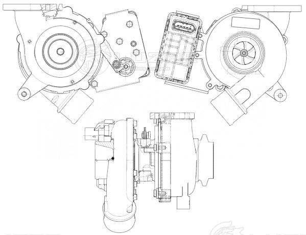 Турбокомпрессор для автомобилей Land Rover Freelander II (06-) 2.2D [224DT] (тип GTB1752V)