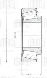 Подшипник ступицы передней для автомобиля Mercedes Actros/Volvo FH/FM/SCANIA 3