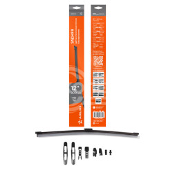 Щетка стеклоочистителя 300 мм (12&quot;) задняя бескаркасная, 8 адаптеров