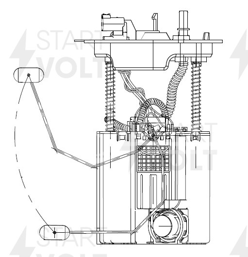Модуль топливного насоса для автомобилей Chevrolet Cobalt (11-) 1.5i/Aveo T300 (11-) 1.6i