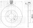 Диск тормозной передний для автомобилей Chery Amulet (03-) / VW Golf III (91-) d=256