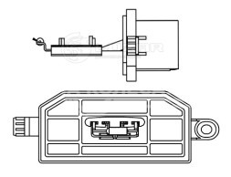 Резистор электровентилятора отопителя для автомобилей Ford Focus III (11-)/Transit (13-)