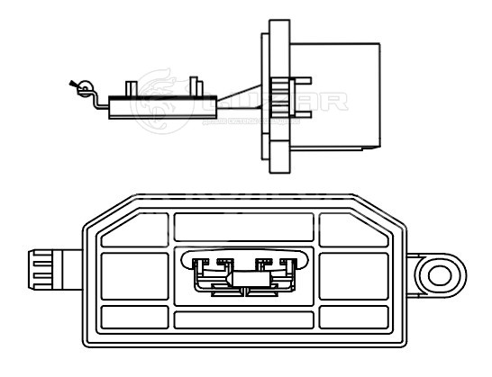 Резистор электровентилятора отопителя для автомобилей Ford Focus III (11-)/Transit (13-)