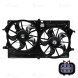 Электровентилятор охлаждения для автомобилей Ford Focus I (98-) (2 вент.) (с кожухом и резист.) A/C