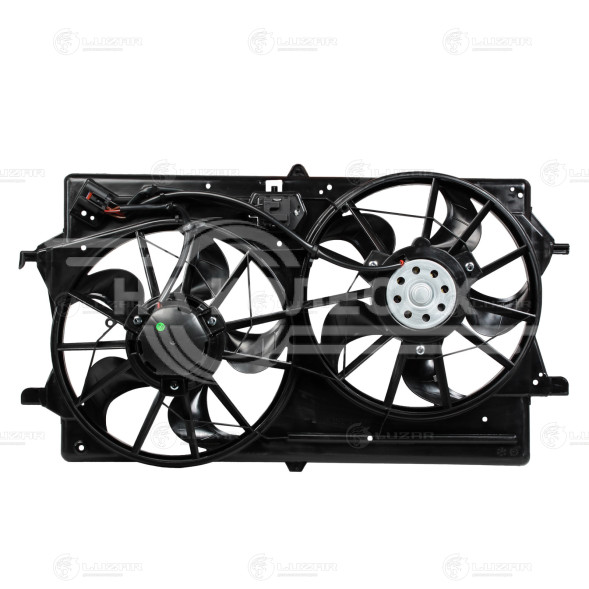 Электровентилятор охлаждения для автомобилей Ford Focus I (98-) (2 вент.) (с кожухом и резист.) A/C