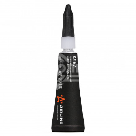 Клей супер цианакрилатный EXTRA STRONG, 1 шт., 3 гр. блистеры на подложке