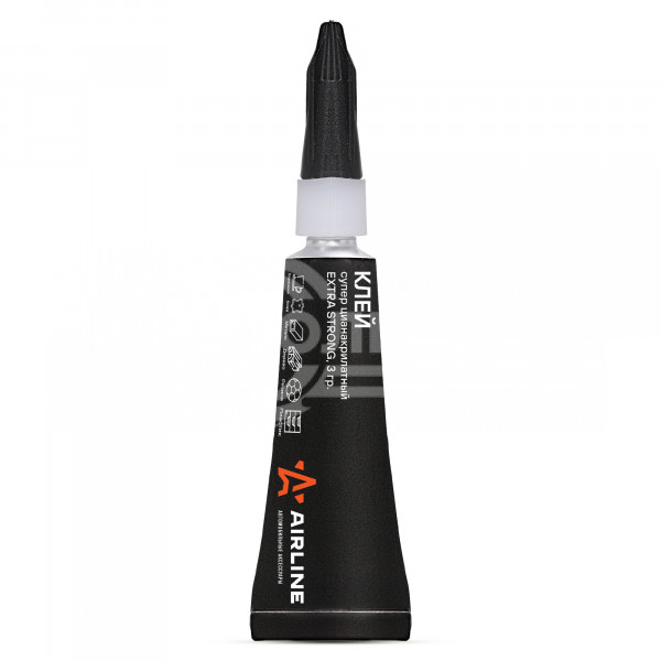 Клей супер цианакрилатный EXTRA STRONG, 1 шт., 3 гр. блистеры на подложке