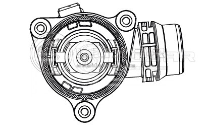 Термостат для автомобилей BMW 3 (E90) (05-)/1 (E81) (04-) (105°С) (с корпусом)