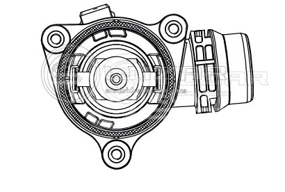 Термостат для автомобилей BMW 3 (E90) (05-)/1 (E81) (04-) (105°С) (с корпусом)
