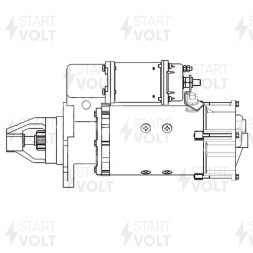 Стартер для автомобилей КАМАЗ/МАЗ/УРАЛ с дв. 740.30-260/740.50-360/740.51-320 IVECO 24В 8,2кВт