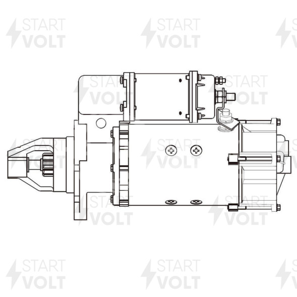 Стартер для автомобилей КАМАЗ/МАЗ/УРАЛ с дв. 740.30-260/740.50-360/740.51-320 IVECO 24В 8,2кВт