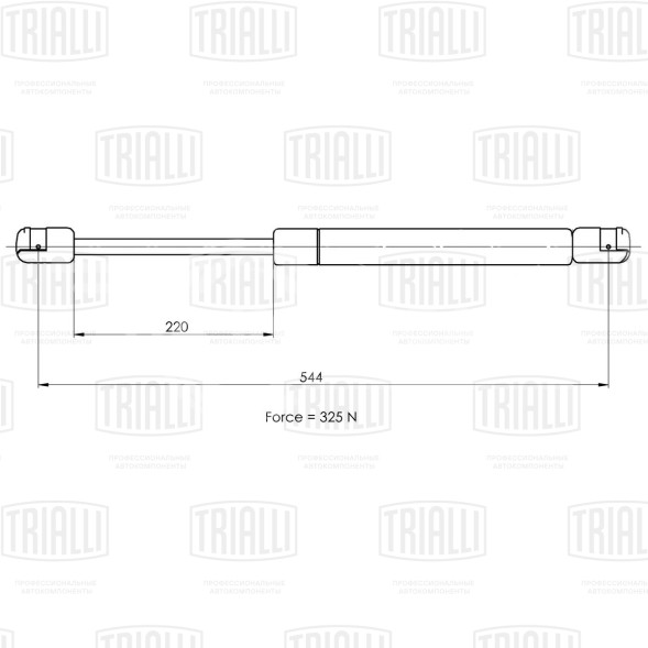 Амортизатор (упор) крышки багажника для автомобиля Ford Fiesta (08-)/Fiesta (12-)
