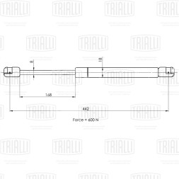 Амортизатор (упор) крышки багажника для автомобиля Skoda Fabia I (99-)