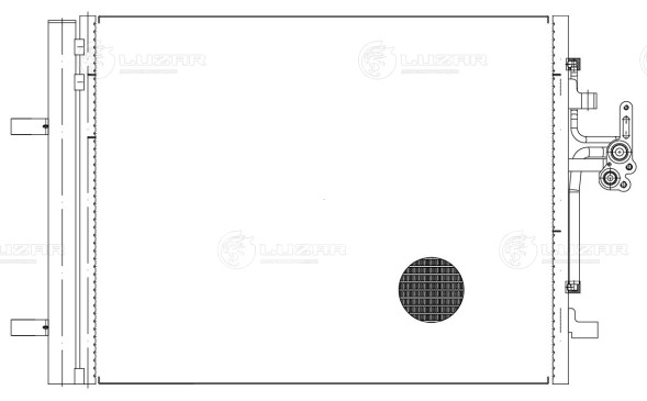 Радиатор кондиционера для автомобилей S60 (10-)/S80 (06-)
