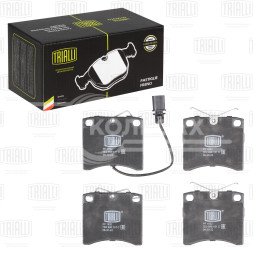 Колодки тормозные дисковые передние для автомобилей VW Transporter T4 (90-) 91.5мм (в комплекте c датчиком) (PF 1832)